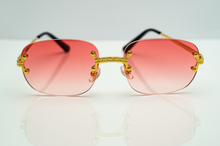 Load image into Gallery viewer, ROUND RED VINTAGE SUNGLASSES