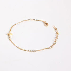 GOLD CROSS BRACELET