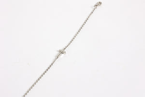 SILVER CROSS BRACELET