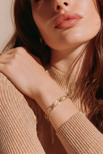 Load image into Gallery viewer, Gold and Diamond Linked Bracelet