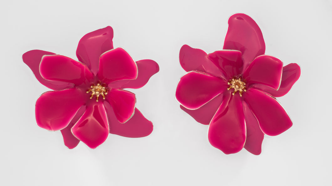 PINK FLOWER STUDS