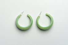 Load image into Gallery viewer, MARBLE MINT GREEN HOOPS