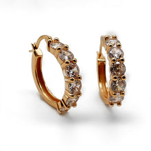 Load image into Gallery viewer, GOLD PRINCESS HOOPS