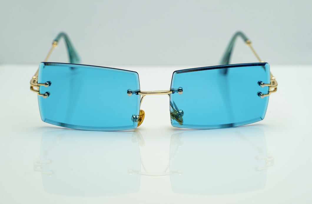 BLUE VINTAGE SUNGLASSES Chaleur Online